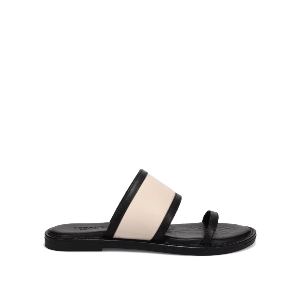 Μαύρο δερμάτινο σανδάλι