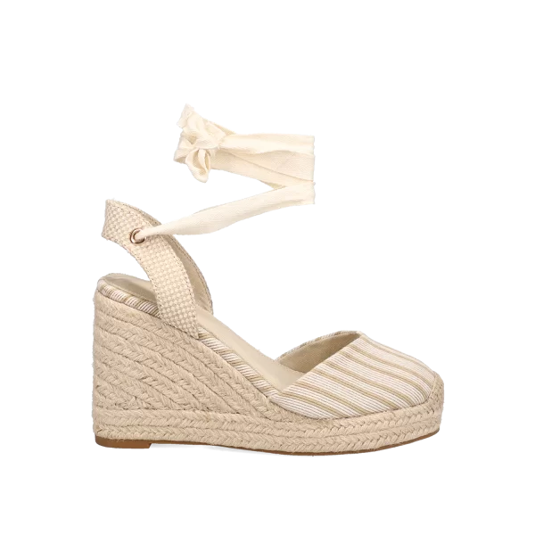 Μπεζ ριγέ εσπαντρίγια