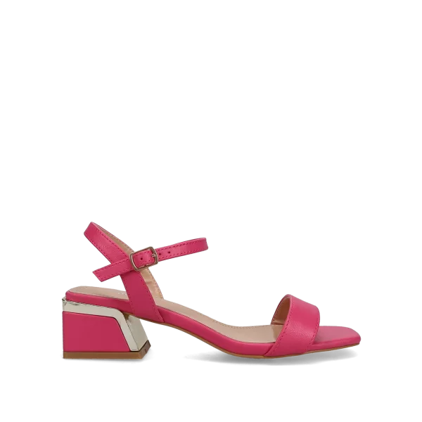 Φούξια πέδιλο με χαμηλό τακούνι