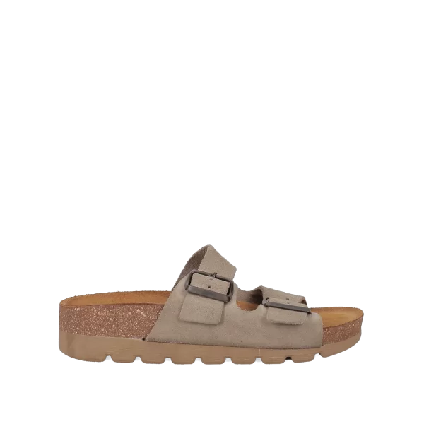 Μπεζ footbed σανδάλι