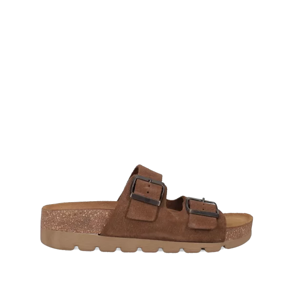 Καφέ footbed σανδάλι