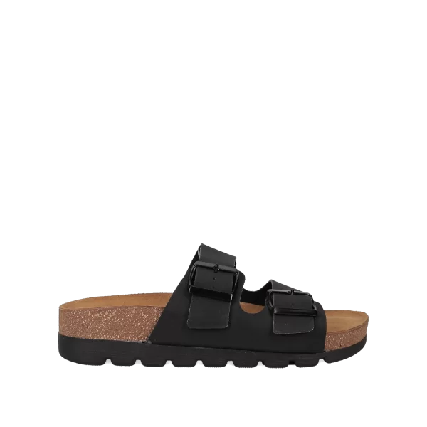 Μαύρο footbed σανδάλι