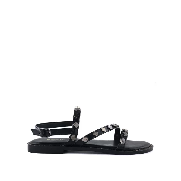 Μαύρο σανδάλι με τρουκς