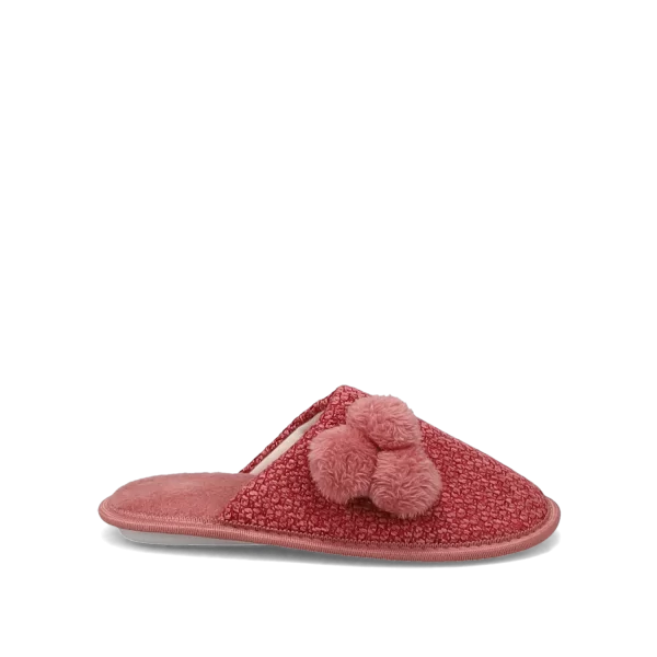 Ροζ γυναικεία παντόφλα