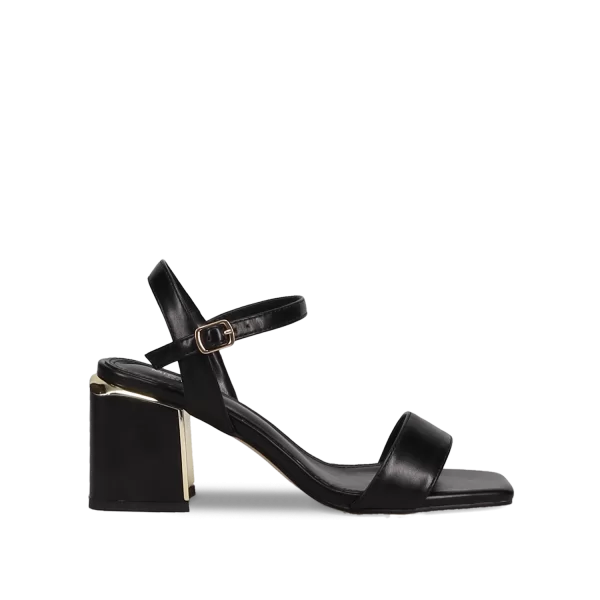 Μαύρο πέδιλο με φάσα