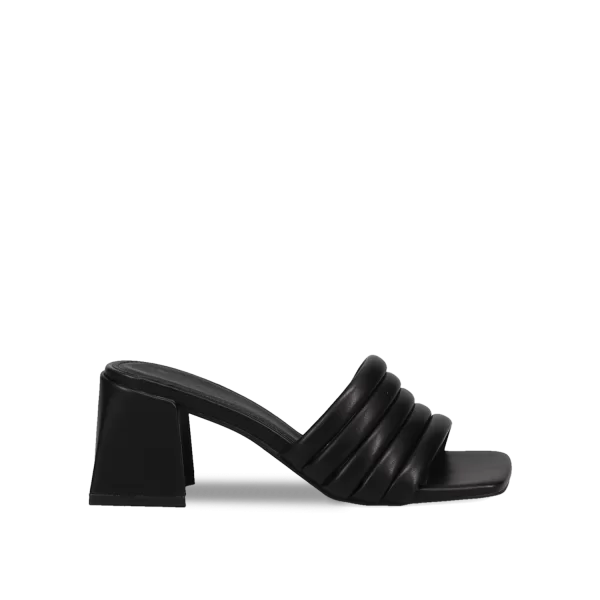 Μαύρο mule πέδιλο