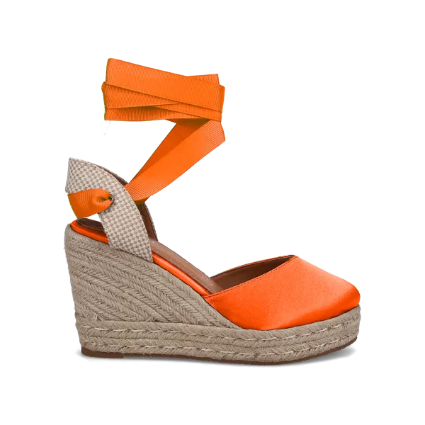 Πορτοκαλί lace up εσπαντρίγια