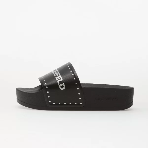 Sneakers Karl Lagerfeld Kondo Maxi Ii Stud Border Slide Black PU w/ Silver EUR 37