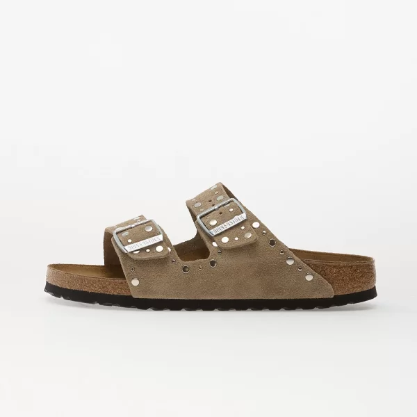 Sneakers Birkenstock Arizona Rivets Suede Leather Women Taupe EUR 38