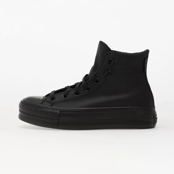 Sneakers Converse Chuck Taylor All Star Lift Platform Leather Hi Black/ Black/ Black EUR 40