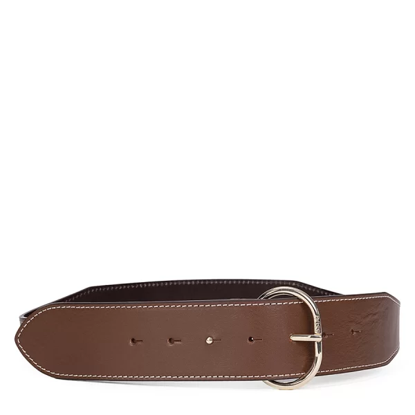 Boss Γυναικεία Ζώνη Με Στρογγυλή Μεταλλική Αγκράφα