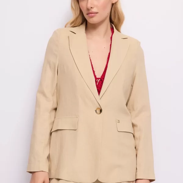 Gaudi Γυναικείο Σακάκι Με Πέτο Γιακά Και Τσέπες