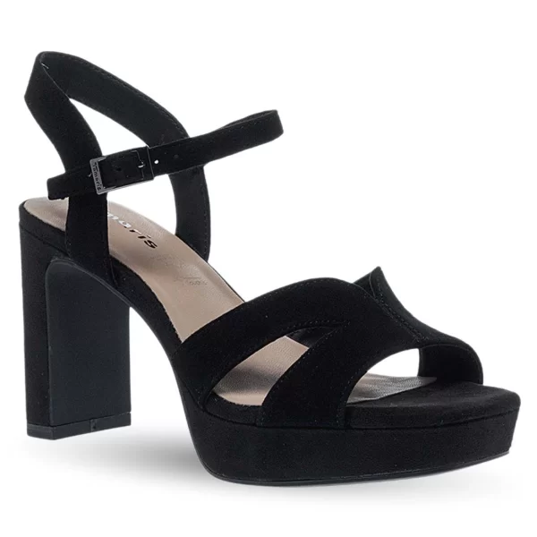 Γυναικεία Δερμάτινα Πέδιλα Με Τακούνι Tamaris 1-28309-42 007