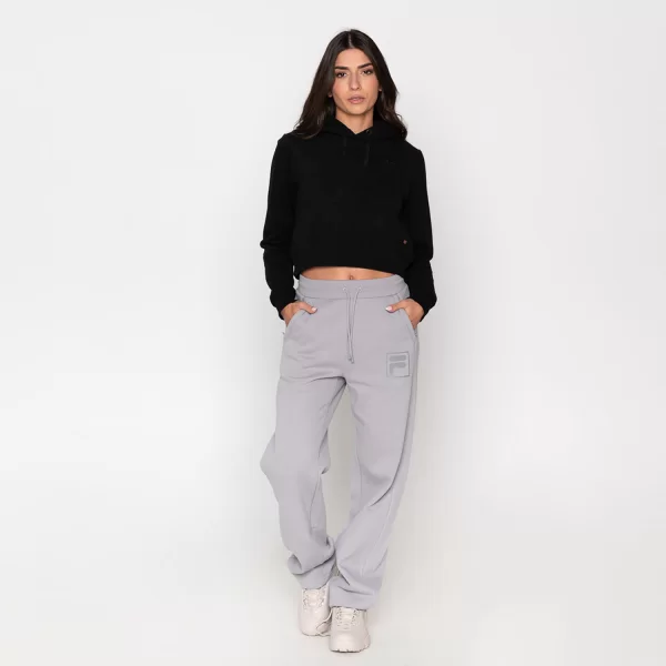 FILA DEPPY CROPPED HOODIE ΜΑΥΡΟ