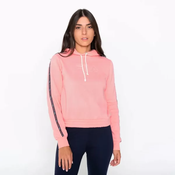 FILA HERITAGE TAPE HOODIE ΡΟΖ