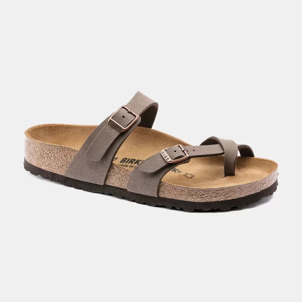 BIRKENSTOCK MAYARI BIRKO-FLOR MOCCA SANDALS - REGULAR FIT ΚΑΦΕ