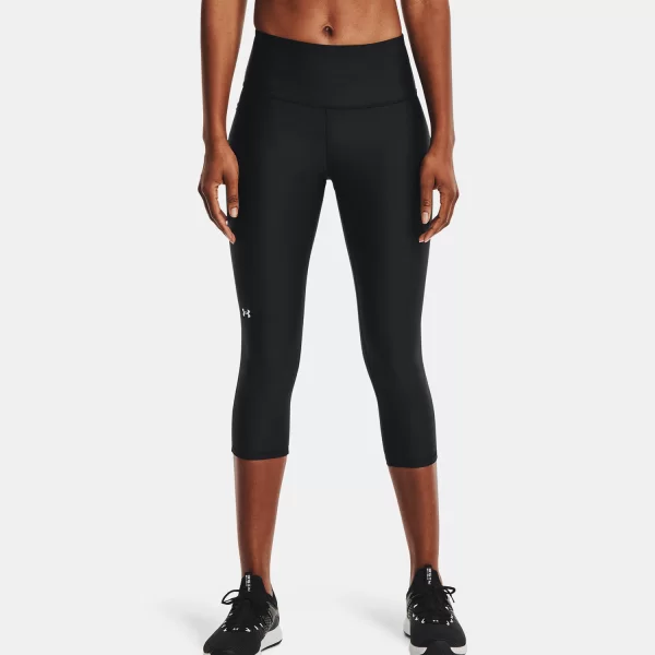 UNDER ARMOUR HEATGEAR ARMOUR CAPRI TIGHTS ΜΑΥΡΟ