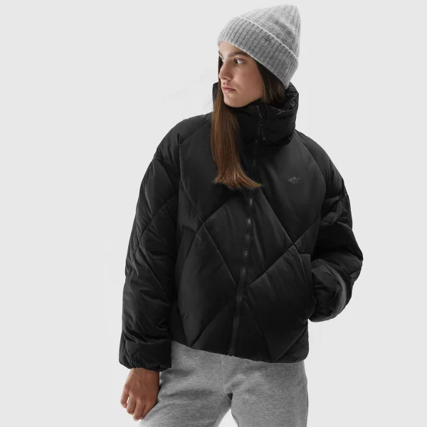 4F WOMEN'S SYNTHETIC-FILL DOWN JACKET ΜΑΥΡΟ
