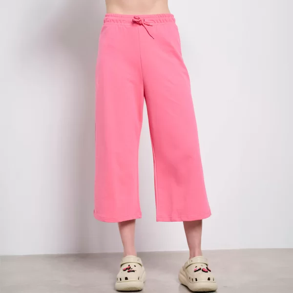 BDTK HIGHWAIST WIDE LEG 7/8 PANTS ΡΟΖ