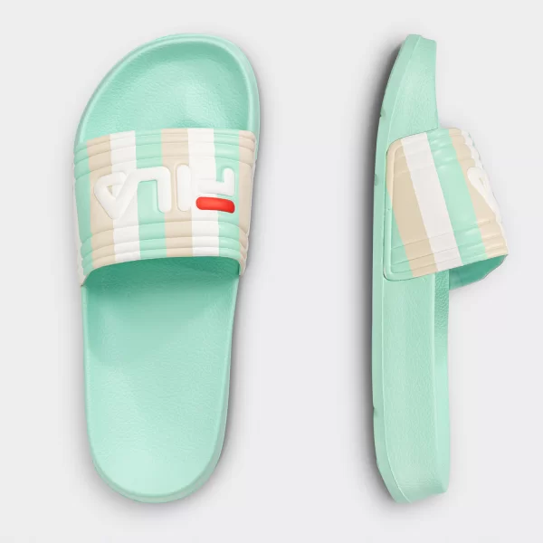 WOMEN'S FILA MORRO BAY PRINTED SLIPPER ΠΡΑΣΙΝΟ