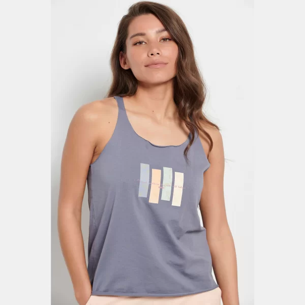 BDTK SNAPS SLEEVELESS TOP ΜΠΛΕ