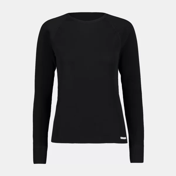 CMP WOMEN'S CREW NECK BASE LAYER TOP ΜΑΥΡΟ