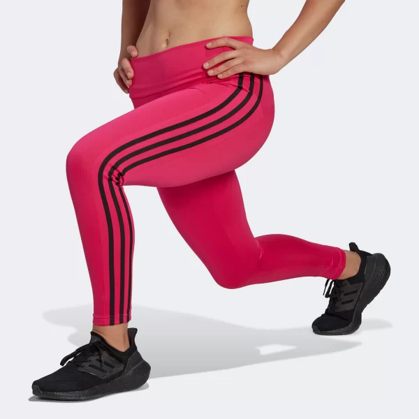 ADIDAS DESIGNED 2 MOVE HIGH RISE 3-STRIPES 7/8 TIGHTS ΡΟΖ