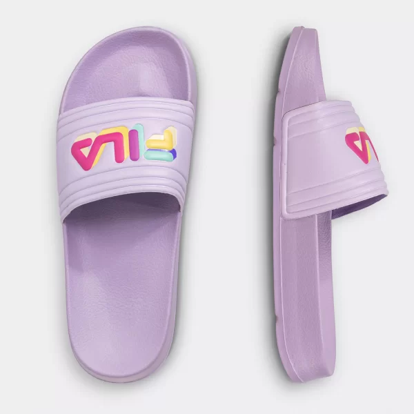 FILA WOMEN'S MORRO BAY LOGO SLIPPER ΜΩΒ