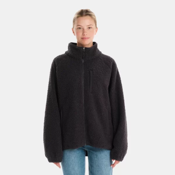 EMERSON WOMEN'S SHERPA JACKET ΜΑΥΡΟ