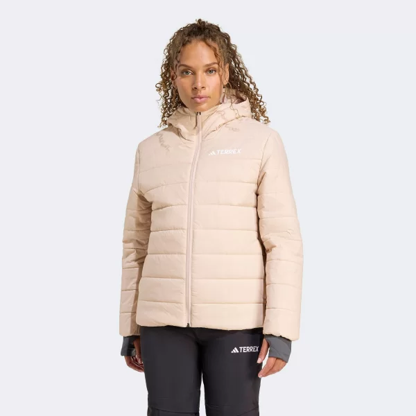 ADIDAS TERREX MULTI ESSENTIALS CLIMAWARM INSULATED HOODED JACKET ΡΟΖ