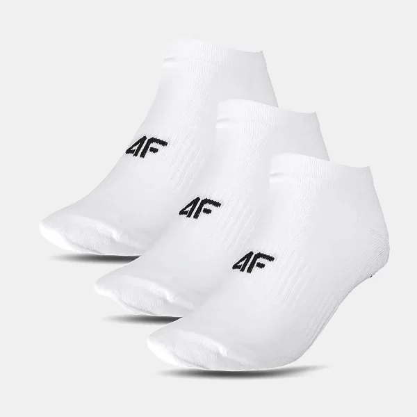 4F WOMEN'S CASUAL ANKLE SOCKS (3-PACK) ΑΣΠΡΟ