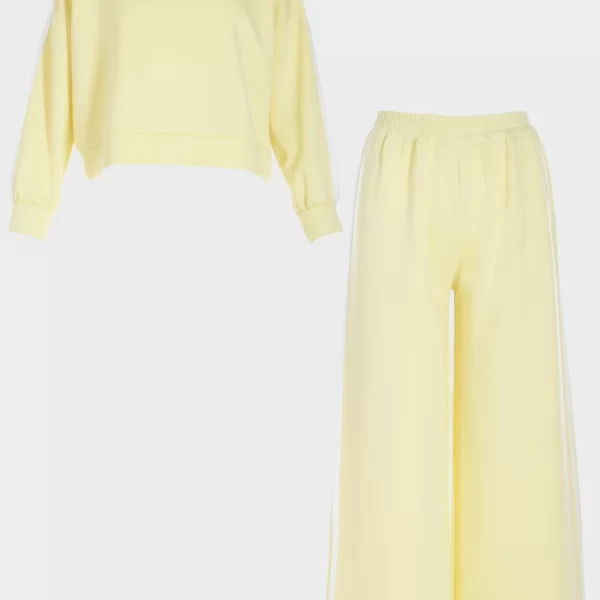 Σετ φόρμας γυναικείο μονόχρωμο ΚΙΤΡΙΝΟ