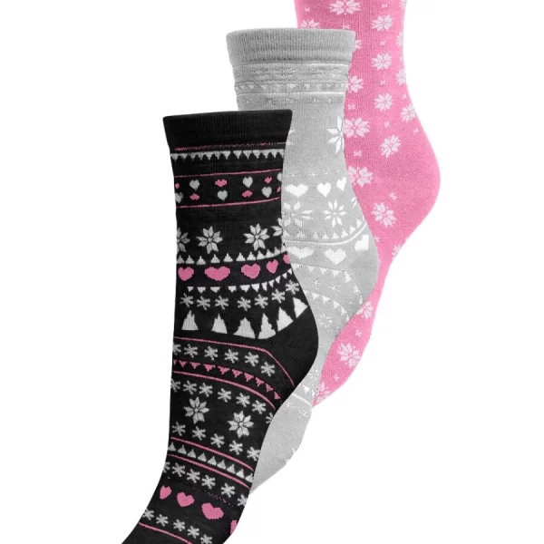 Only Christmas 3-Pack Sock Box 15356160 Bonbon/multi Ρόζ