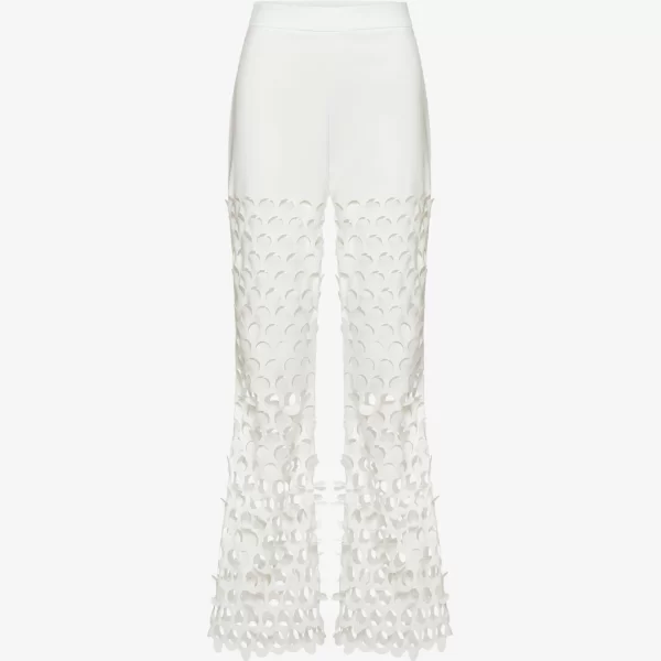 Flared Pants in White