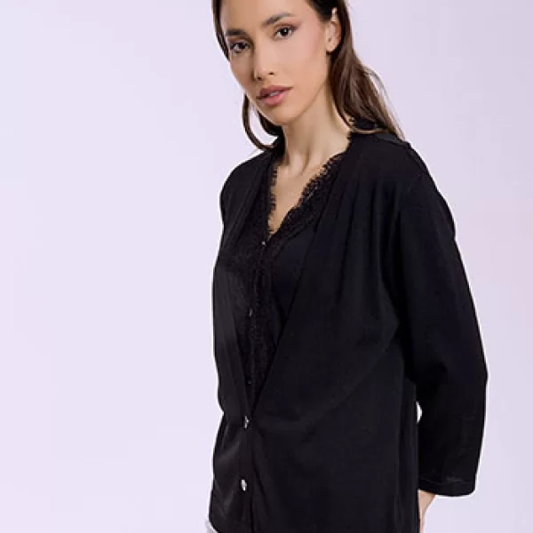 Ζακέτα με λεπτομέρειες δαντέλας SQ7616.5525+1