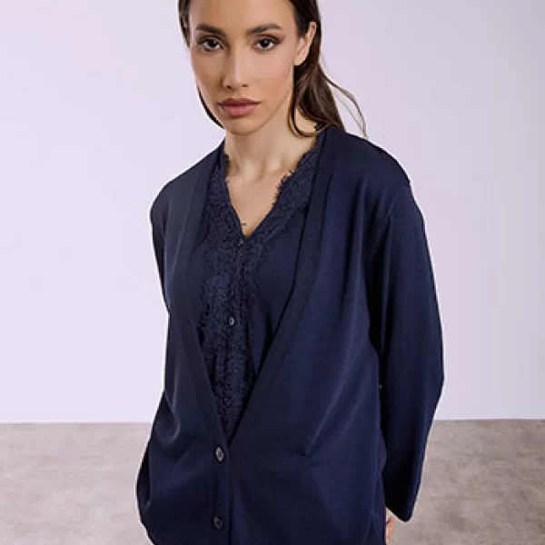 Ζακέτα με λεπτομέρειες δαντέλας SQ7616.5525+5