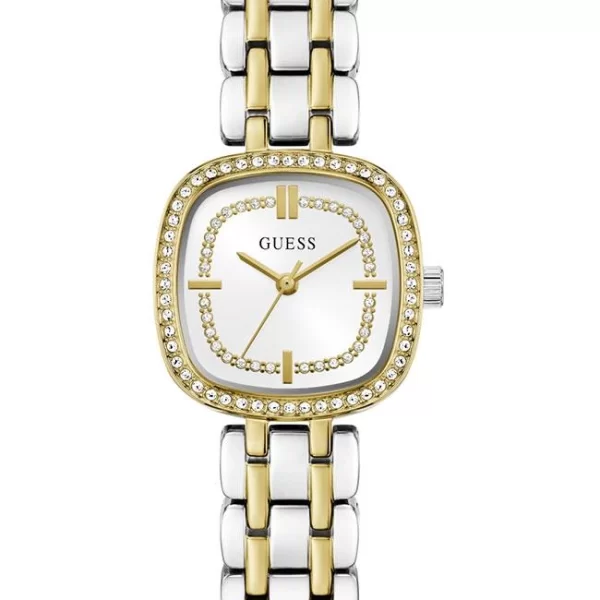 GUESS Hazel Crystals - GW1018L3, Silver & Gold case with Stainless Steel Bracelet