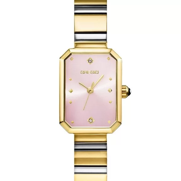 GREGIO Sovrana - GR640042, Gold case with Stainless Steel Bracelet