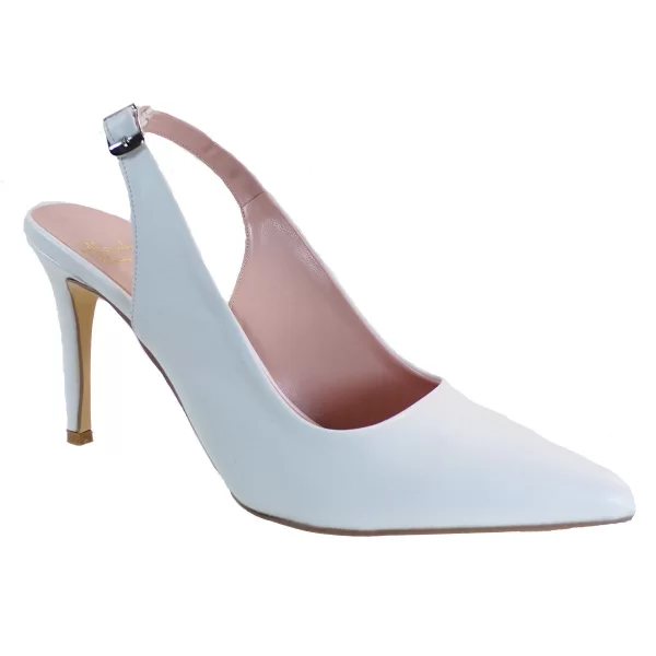 Alessandra Paggioti Γυναικεία Παπούτσια Γόβες 81000 Λευκό Ματ