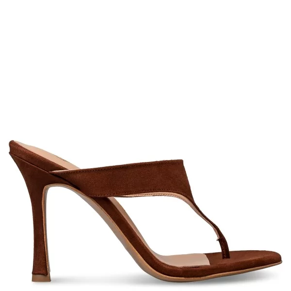 HIGH HEEL THONG MULES