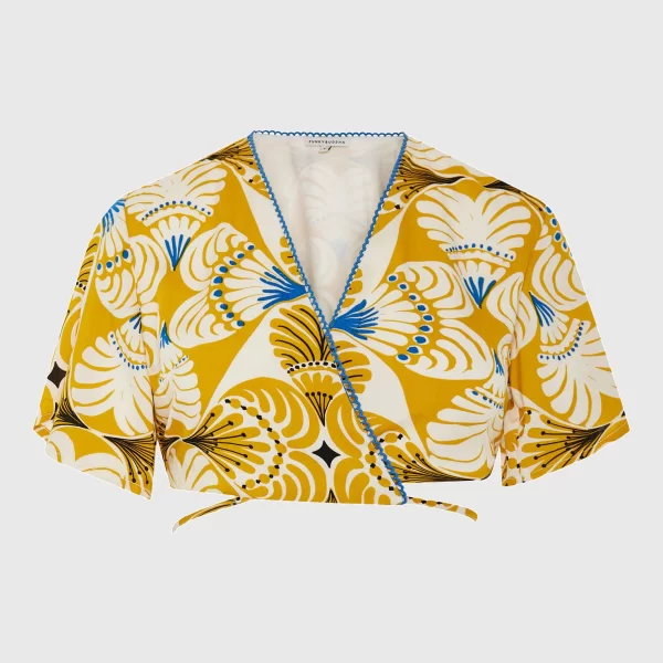 Γυναικείο κρουαζέ cropped τοπ