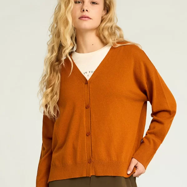 Γυναικεία πλεκτή ζακέτα με κουμπιά