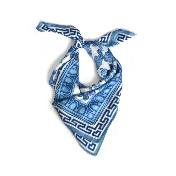 Σατέν φουλάρι με porcelain print