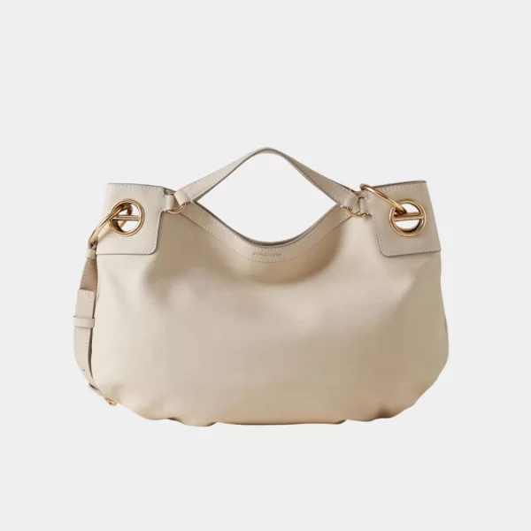 BORBONESE BORBONESE HANDBAG LEATHER(L)NY,PU ITAL.ORIGIN P2691010262-0197-927 OffWhite