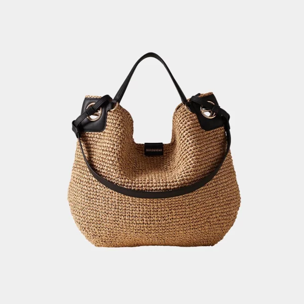 BORBONESE BORBONESE HANDBAG PP(T)LEATHER ITAL.ORIGIN P2691010194-0187-Y31 SandyBrown