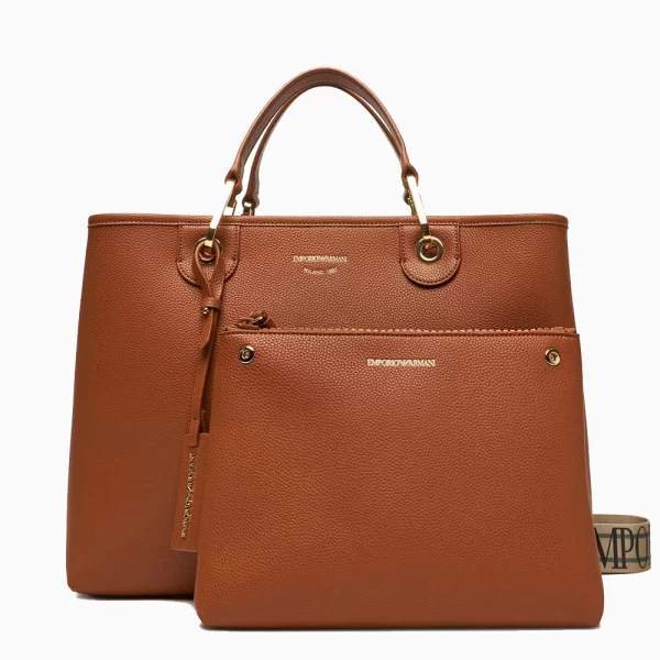 EMPORIO ARMANI SHOPPING BAG EW000360AF12103-M6030 Tan
