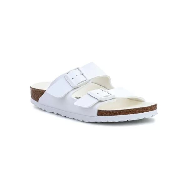 Birkenstock Arizona Birko-Flor Γυναικεία Σανδάλια Ανατομικά σε Λευκό Χρώμα 1019046