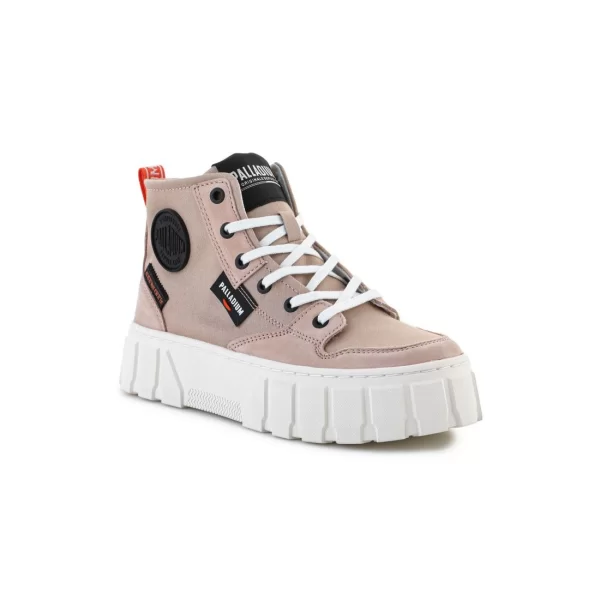 Palladium Pallatower Γυναικεία Flatforms Μποτάκια Μπεζ 98573-662-M