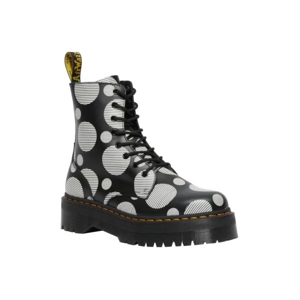 Dr. Martens Jadon Polka Dot Smooth Γυναικεία Αρβυλάκια με Μεσαίο Τακούνι 26882009