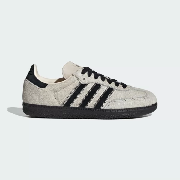 adidas Samba OG Wonder White Black Pony Women's JP5329 MBS